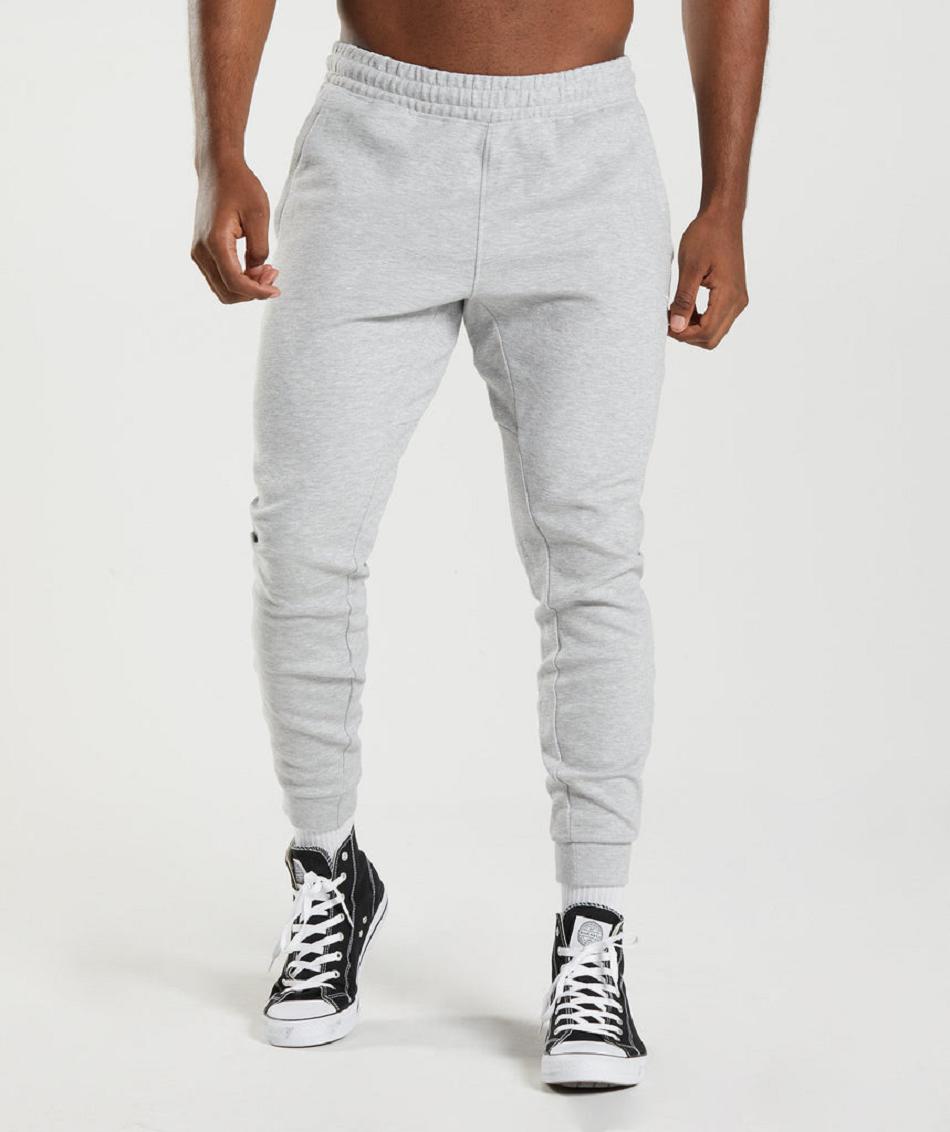 Pantalones Jogger Gymshark React Hombre Gris Claro | CO 3757QMA